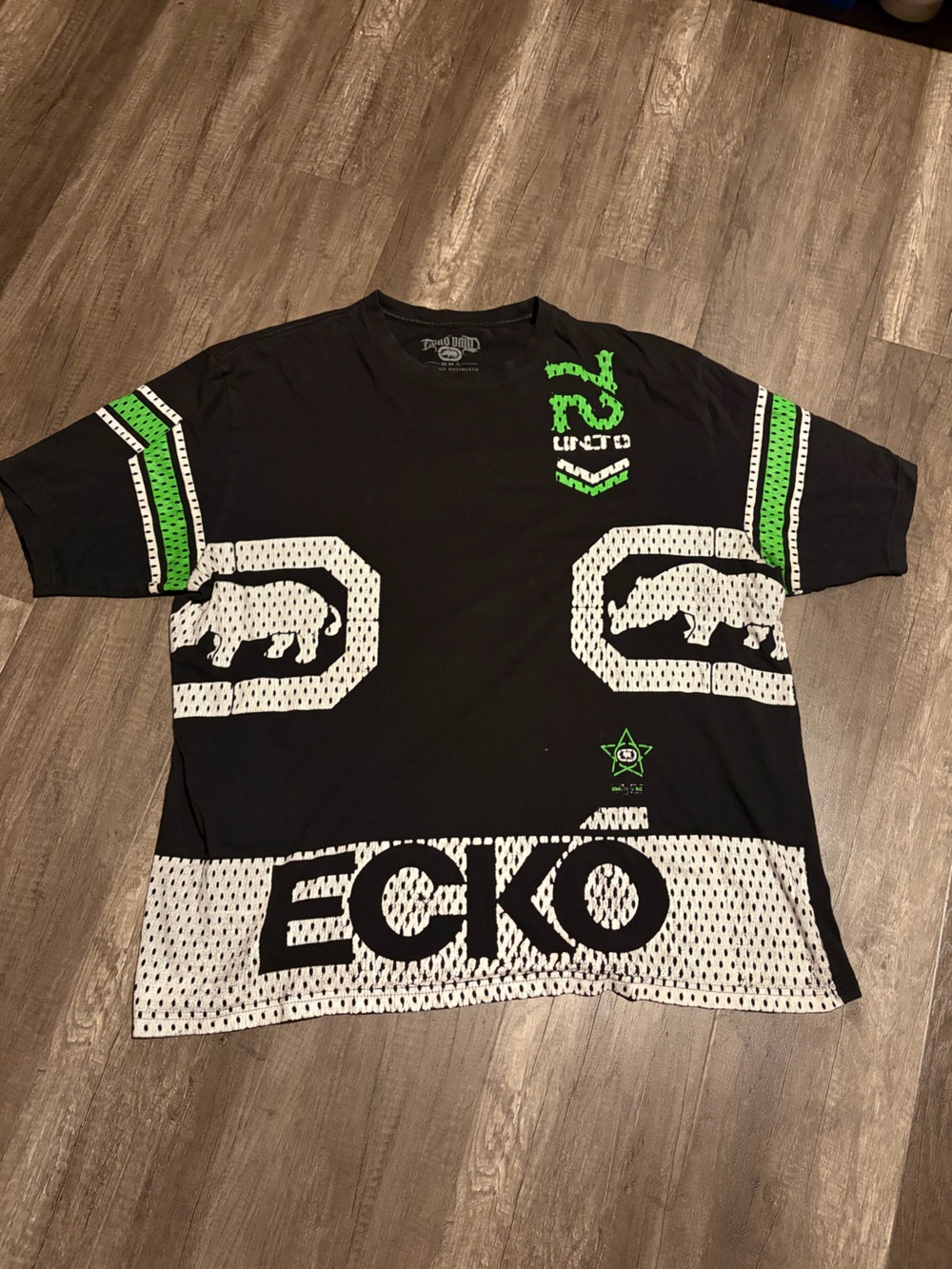 Ecko Unltd. mesh jersey style shirt rhino Beastmode x MMA (TAGGED 3XL)